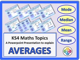 Averages and Range for KS4