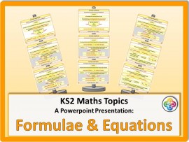 Formulae and Equations for KS2