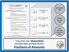 Fractions of Amounts:  Follow Me PDF