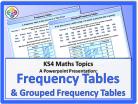 Frequency Tables and Grouped Frequency Tables for KS4