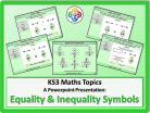 Equality and Inequality Symbols for KS3