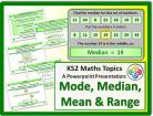 Mode, Median, Mean and Range for KS2