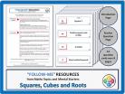 Squares, Cubes and Roots:  Follow Me PDF