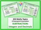 Subtraction: Integers and Decimals for KS3