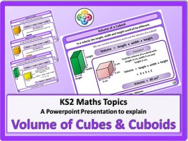 Volume of Cubes and Cuboids for KS2